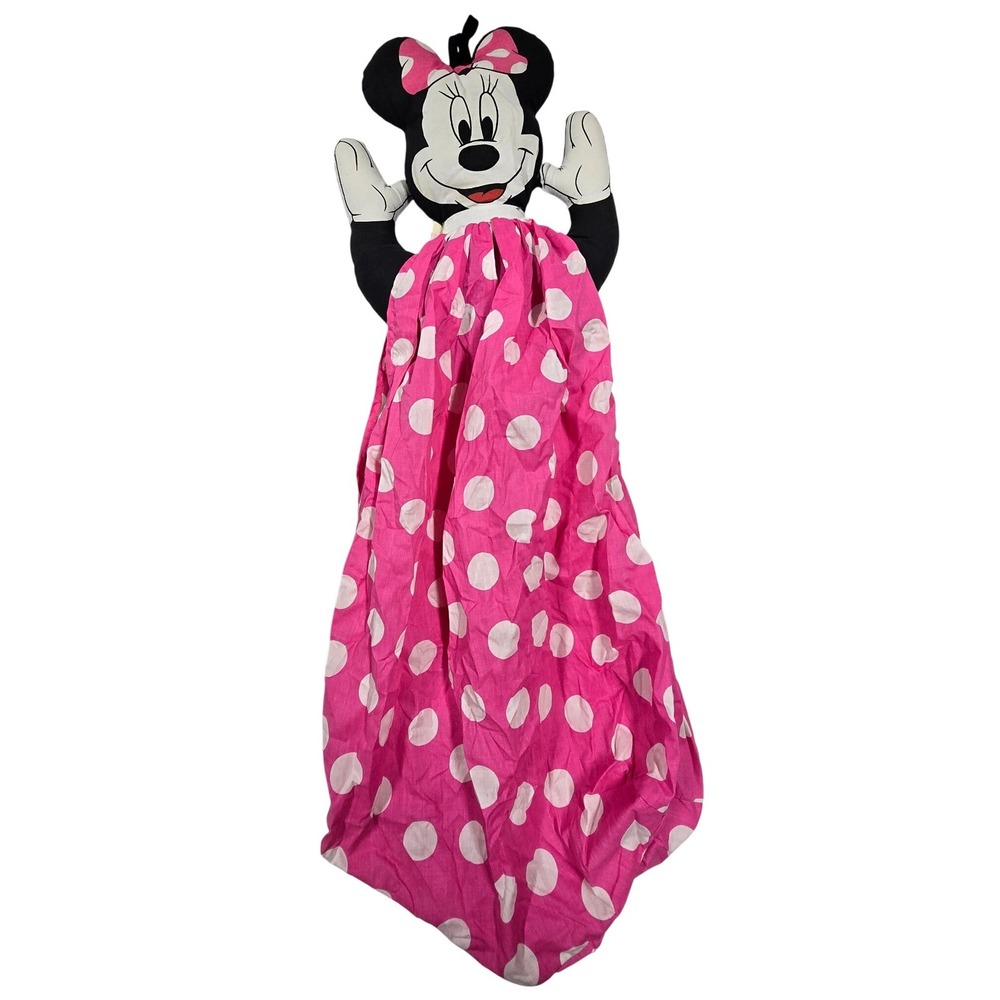 Vintage Minnie Mouse Nursery Diaper Stacker Clothes Hamper Pajama Bag Used
